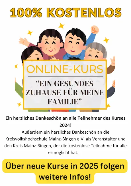 Onlinekurs: Ein wohngesundes Zuhause für meine Familie!